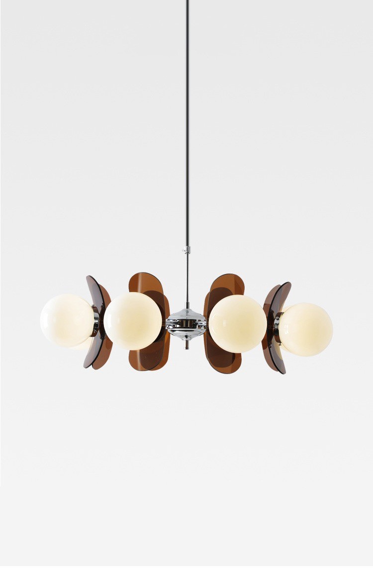 Nordic Middle Ancient Acrylic Beans Pendant Lamp Living Room Dining Room Study Restaurant lamp(WH-AP-548)