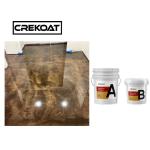 2 Parts Epoxy Resin Metallic Garage Floor Paint Clear Polymer Low Viscosity
