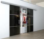 Telescoping Mirror Closet Aluminium Sliding Glass Doors