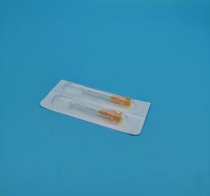 China 3mm 11G Disposable Syringe Needles Green Yellow With Side Hole factory