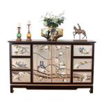 Xinyu C056 Home Printing Color Antique Vintage Cabinet 100% Solid Wood