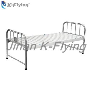 China Cold Rolled Steel Portable Medical Flat Hospital Patinet Nursing Bed factory