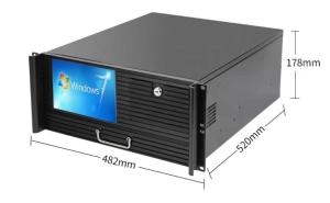 China Personal Industrial Rackmount PC Intel Core I7 / i5 / i3 20kg Weight MSATA Storage factory