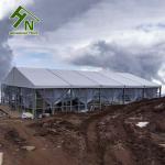Outdoor 15X35 Windproof Aluminum Frame Tent With Glass Wall