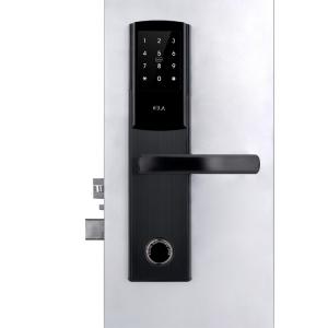 China Black Access Control Hotel Door Locks / Smart Door Lock With Card factory
