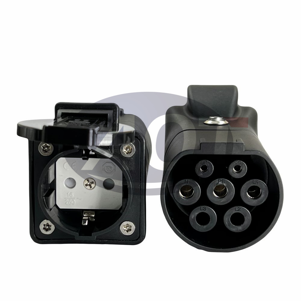 Marvel V2L Vehicle to Load Cable Adapter Discharge for Kia HYUNDAI AOTAI EV Charger Adaptor 16A BLACK Power max 5 KW