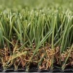 Outdoor PP PE Landscaping Artificial Green Grass 25mm / 30mm 17000 Dtex