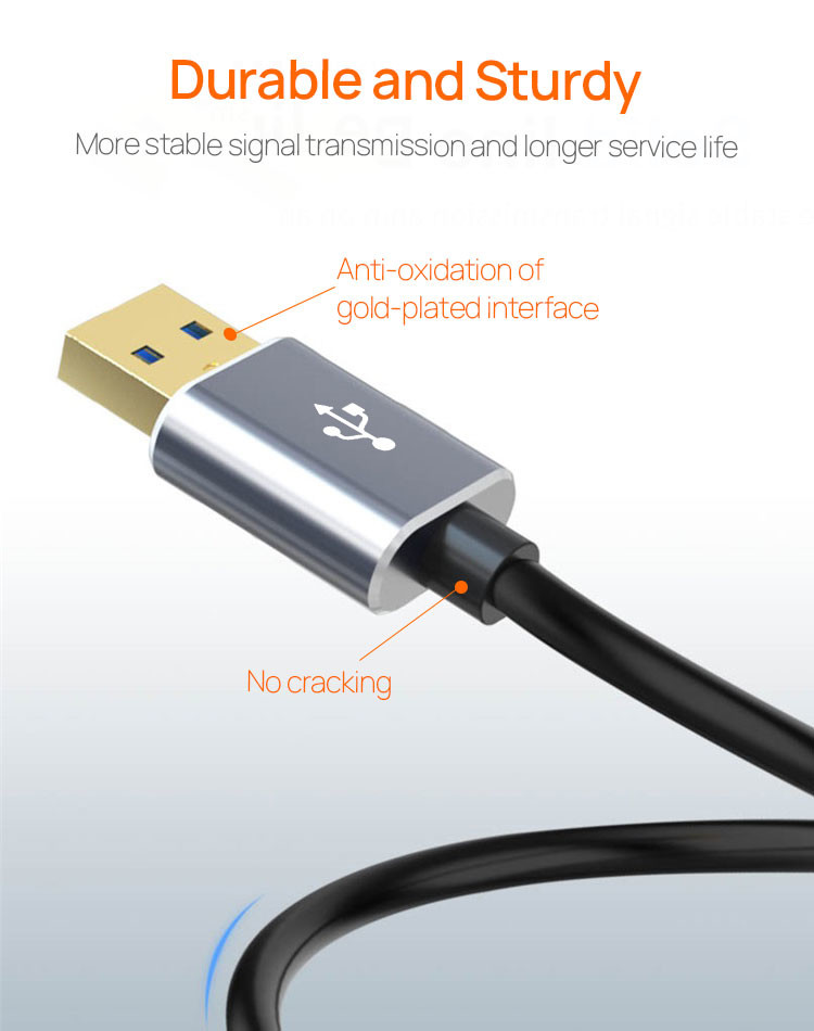 OEM USB Data Extension Cable Durable USB Data Sync Cable