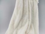 UK Market 58/60" Width White Polyester Furry Fabric with 96F Density