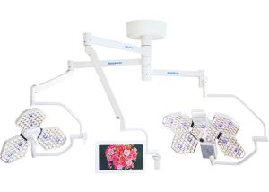 China Operating Room LED Surgical Lights with SONY Camera / 3 Rotary Arm 3500k-5000k factory
