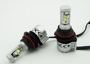 China IP67 6000LM LED Headlight Conversion Kit With Cooling Fans / Aluminum Alloy Housing factory
