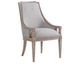 French Style Design Tufted Linen Fabric Upholstered Dining Chair