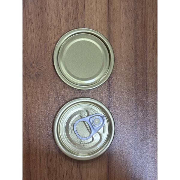 #202 52.3mm Tinplate Can Lids TFS Hard Open Coating Zinc plating/Tin plating