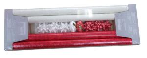 China Double Side Wood Pulp gift wrap ribbons and bows for gift wrapping , Decoration factory