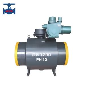 China Electric welded ball valve factory