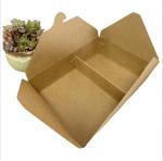 Wholesale Biodegradable 2 Compartments Fast Food Compartment Container Take Out