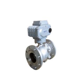 China AC220V DN15 - DN250 Electric Control Valve Stainless Steel Water Flow Rate Control Valve factory