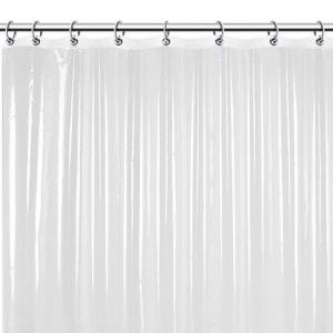 China Wholesale Clear Transparent PEVA Plastic Waterproof Thick Disposable Shower Curtains factory