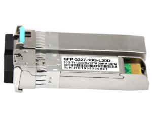 China Single Fiber 10G SFP+ Optical Transceiver 10km 20km LR SFP Module LC Connector DDM factory
