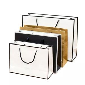 China High End Luxury Gift Bags Embossing With Custom Logo Printed factory