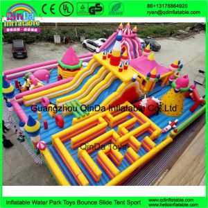 Funny inflatable Circus amusement park,Giant inflatable clown fun city