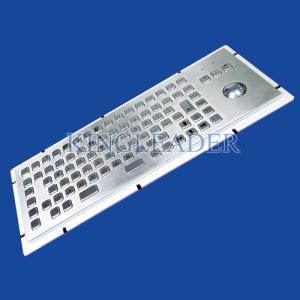 China IP65 Rated Stainless Steel Industrial Computer Kiosk Keyboard With Trackball factory