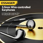3.5mm Aux Wired HiFi Earbuds Noise Cancelling Waterproof With MIC