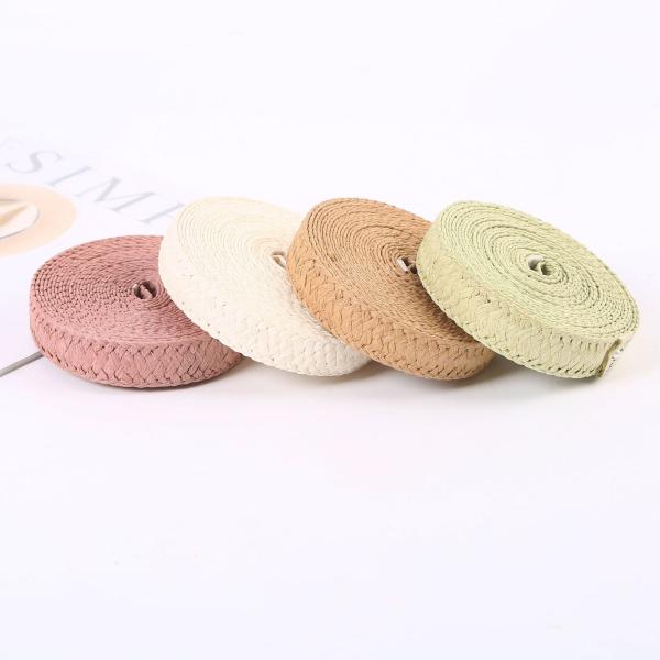 FSC Certificate Raffia Woven Paper Ribbon Eco Friendly Wrapping Gift Paper