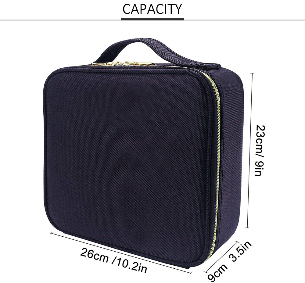 Dust Proof Nylon Makeup Bag Organizer With Compartments