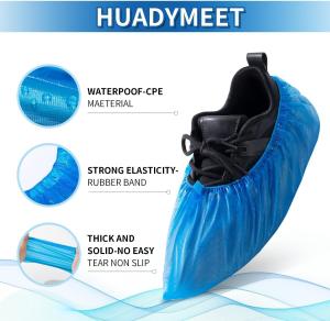 China Light-Weight 15*36cm PE CPE Shoe Cover for Dental Procedures Handmade or Machine-Made factory