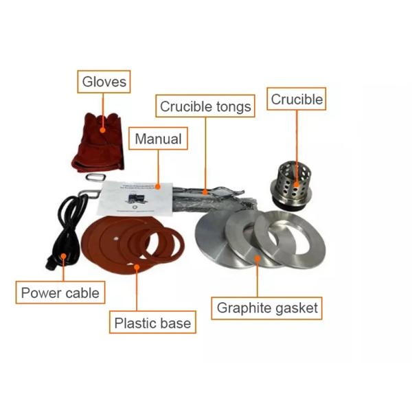 Tooltos 1/2 HP Vacuum Investing Casting Machine Wax Cast Combination With 2L Gold Melting Furnace