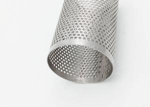 China Sus 304 3mm Hole Perforated Round Steel Tubing For Water Filter factory