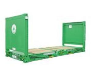 China 20gp Steel Used Flat Rack Container And Open Top Container Second Hand factory