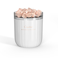 Portable Crystal Himalayan Salt Lamp Ultrasonic Air Humidifier With Soothing