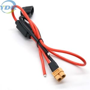 China RC Lipo Battery Xt60 Charge Cable UL3135 10AWG With Fuse Holder on sale