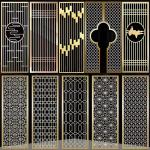 Light Custom Room Divider Screens Modern Luxury Stainless Steel Room Partition
