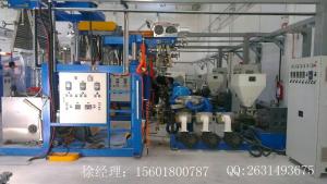 China Pillar Type Double Lifting PVC Shrink Film Blowing Machine 15KW Driving Motor factory
