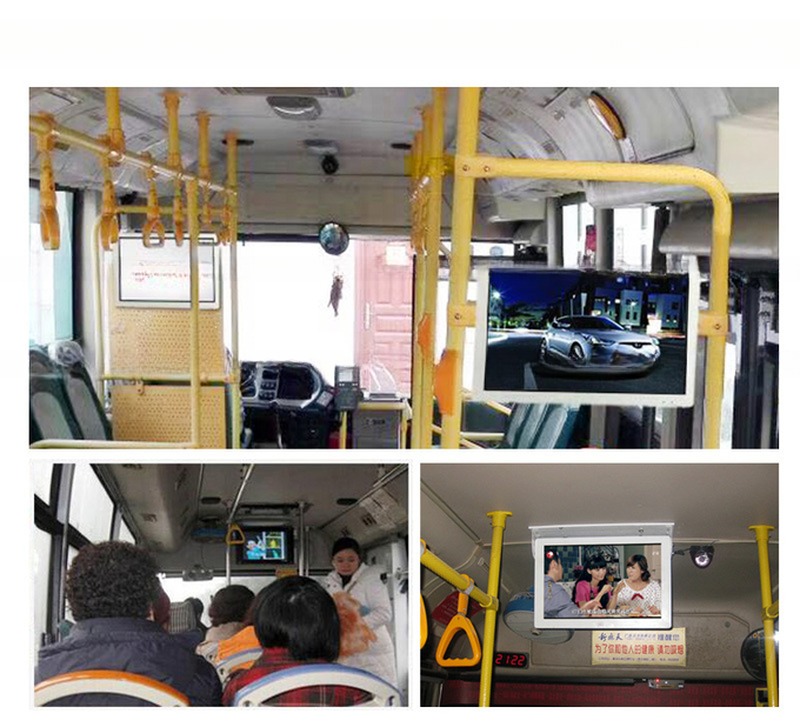 15'' Roof Fixing TFT Coach Bus 4G WIFI GPS LCD Video AD Monitor Android Screen