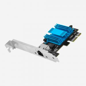 China Blue Pci Express Graphics Card 2.5g With 1 RJ45 10 100 1000 2500Mbps Auto Sensing Interface on sale