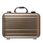 Rose Golden Aluminium Attache Case , Portable Small Aluminum Briefcase