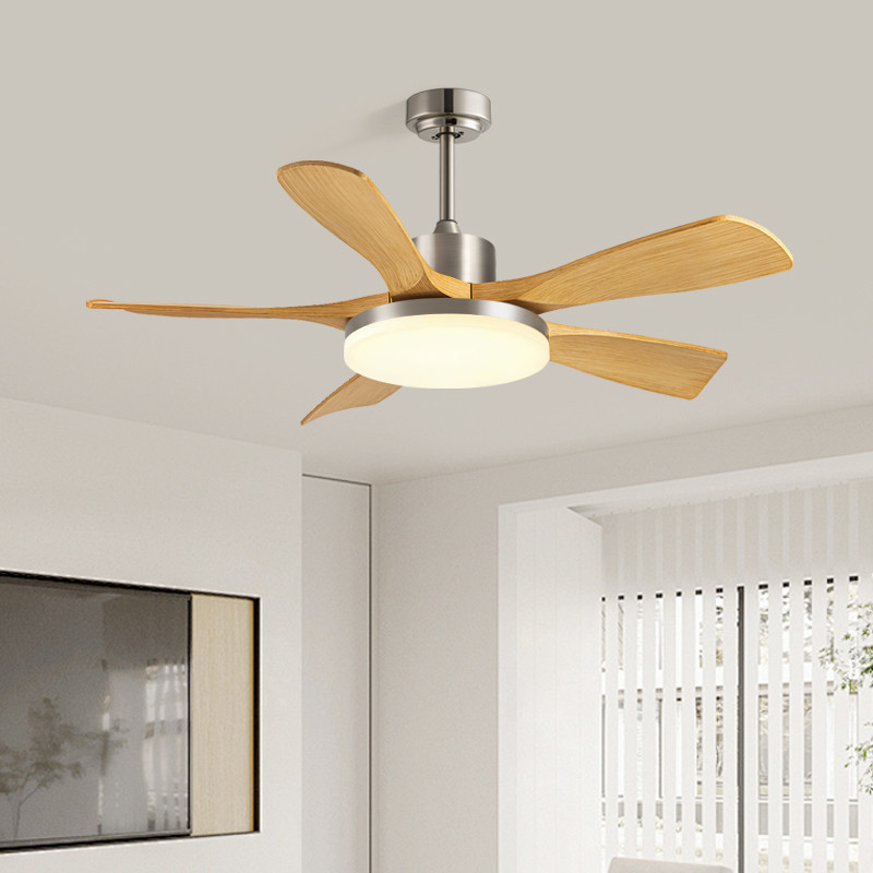 Best Seller 56-Inch Modern Ceiling Fan Light Black/White ABS Blades Remote Control Iron Lamp Body Wholesale for Living Room