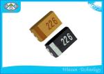 Standard SMD Tantalum Capacitor 220 Microfarad Capacitor Yellow / Gray Small