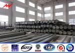 Multi Side 7m Steel Tubular Electrical Power Pole Low Voltage With Cross Arms