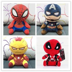 China 20cm Cute Cartoon Plush Toys Marvel The Avengers Group Stuffed Action Figure factory