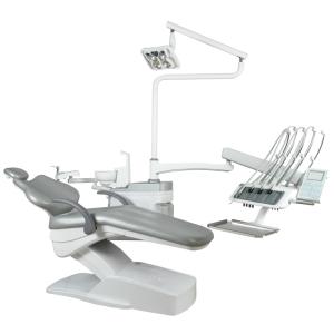 China Top Mounted Dental Chair Unit with Teeth Whitening Function Operation Light Luxury PU Leather Dental Treatment Unit factory