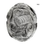 Mens Toupee Human Hair Replacement SystemFrench Lace Poly Skin Hairpieces