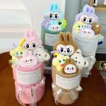 15x30cm Valentine's Day Labubu Plush Doll Bouquet Doll Gift for Girlfriend and