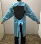 PE / PEVA Disposable Isolation Clothing Personal Safety Apron With Sleeves