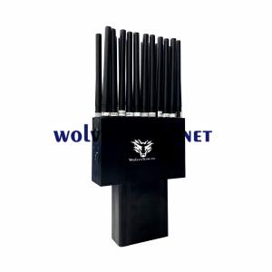 China 868MHz Indoor 3G 4G 5G Signal Jammer GPS L1 L2 L5 Lojack WiFi GPS RF 22 Bands factory