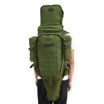 Outdoor Beach Hiking Camping 70L Black Color Backpack with Zipper Hasp Closure